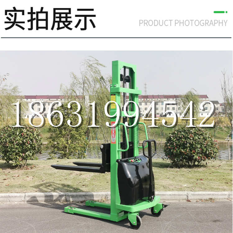 山南市电动叉车堆高车液压铲车电瓶1吨2吨站驾步行式小型全自动叉车